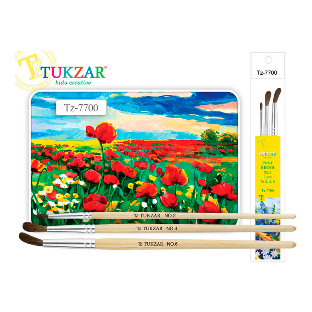 

Набор кистей Tukzar 74582 № 2-4-6 пони 3 шт