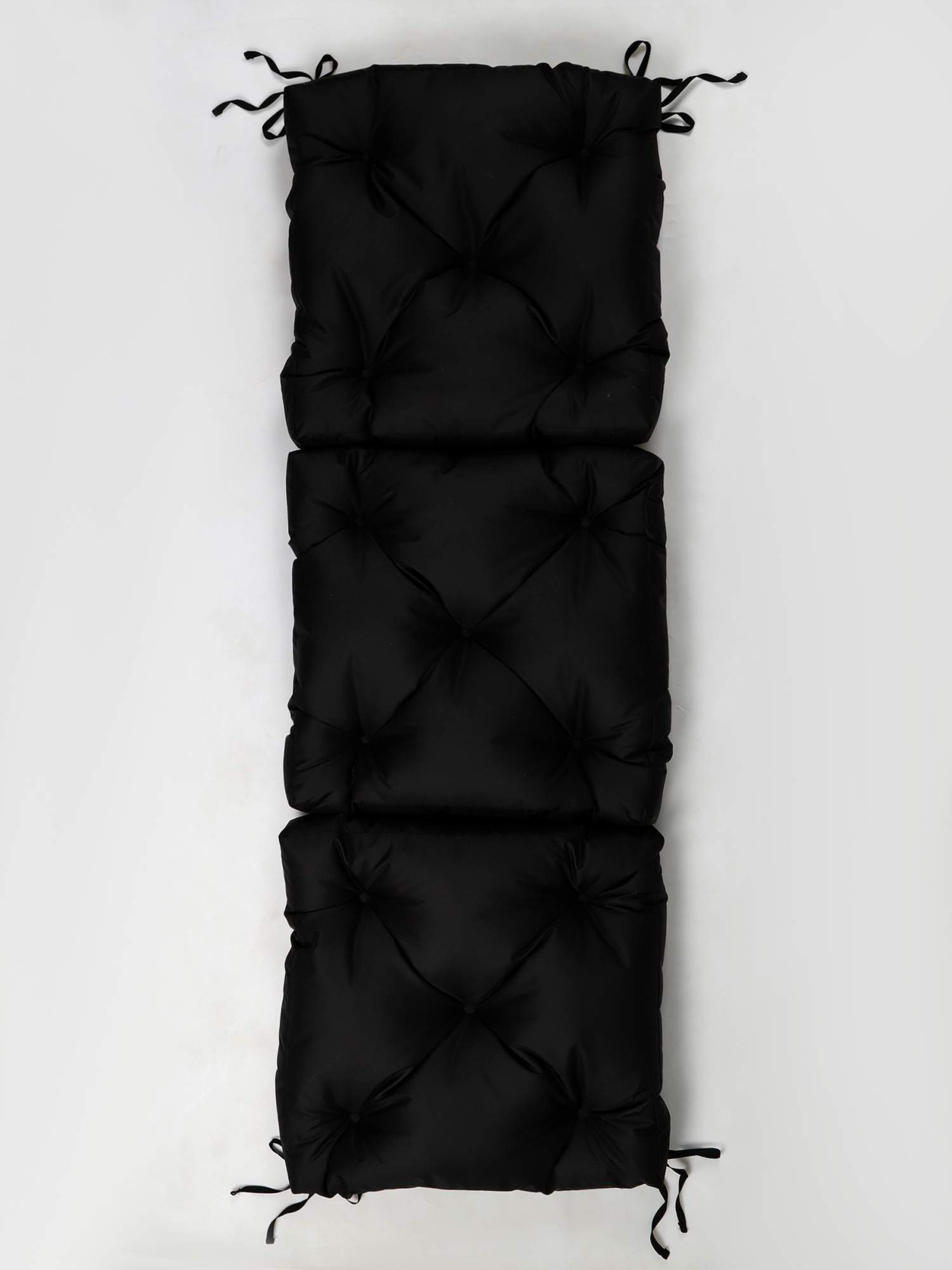 Подушка для садовой мебели АксиомаТекс, матрас для кресла качалки, 165х55, черный