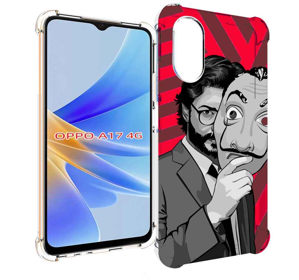 

Чехол MyPads Профессор-бумажый-дом для OPPO A17, Прозрачный, Tocco
