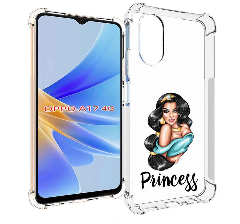 

Чехол MyPads Принцесса-Жасмин женский для OPPO A17, Прозрачный, Tocco