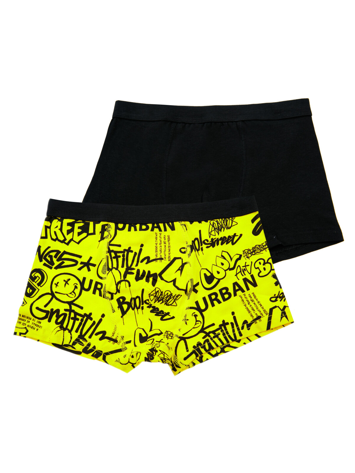 

Трусы для мальчиков PlayToday, 2 шт в комплекте, черный,жёлтый, 158-164, Черный;желтый, 32311394