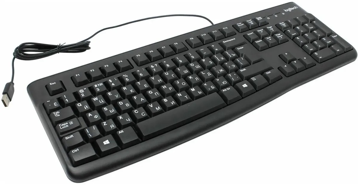 Клавиатура Logitech K120 for business,  USB, черный 920-002522