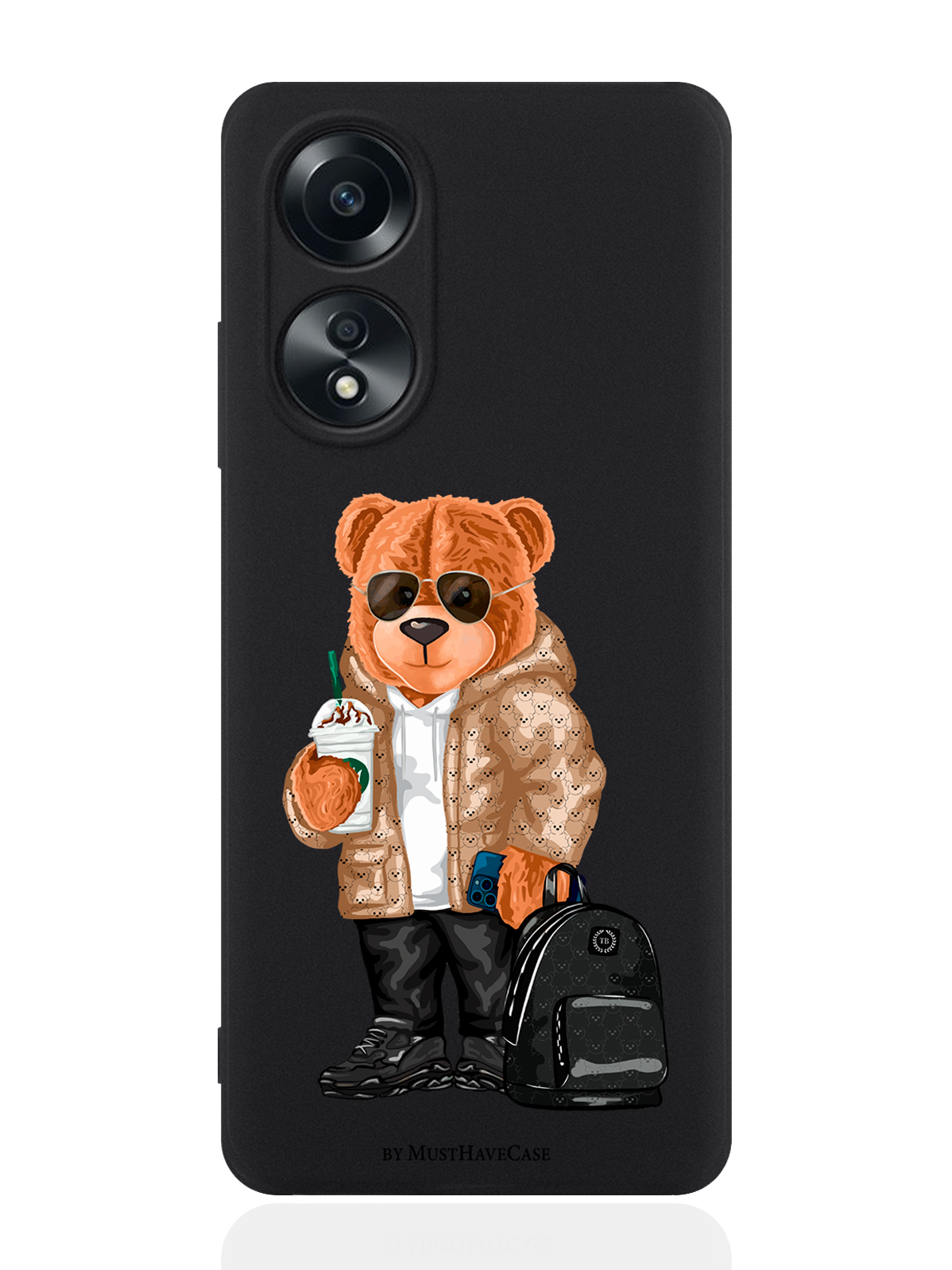 

Чехол для смартфона Oppo A58 4G Tony Style в очках, Коричневый;черный;белый, Oppo A58 4G