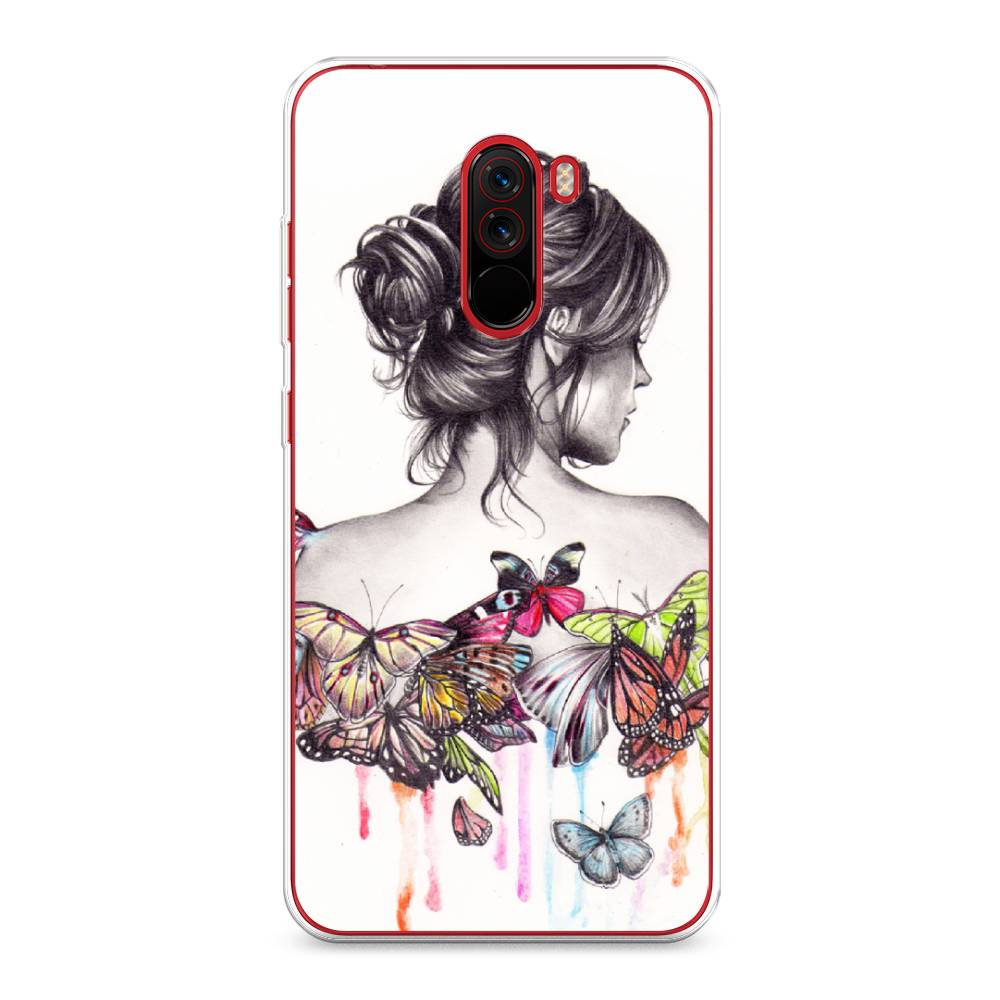 

Чехол Awog на Xiaomi Pocophone F1 "Девушка с бабочками", Разноцветный, 34450-10