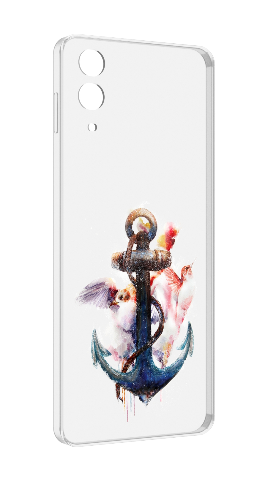 

Чехол MyPads якорь с птицами для Samsung Galaxy Z Flip 4 (SM-F721), Прозрачный, Tocco