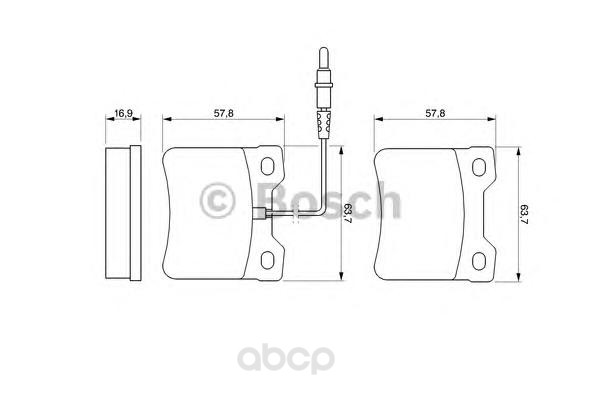 

Тормозные колодки Bosch дисковые 986494000