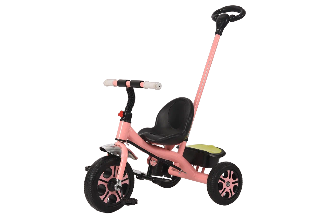 Велосипед Utmaster с ручкой, розовый