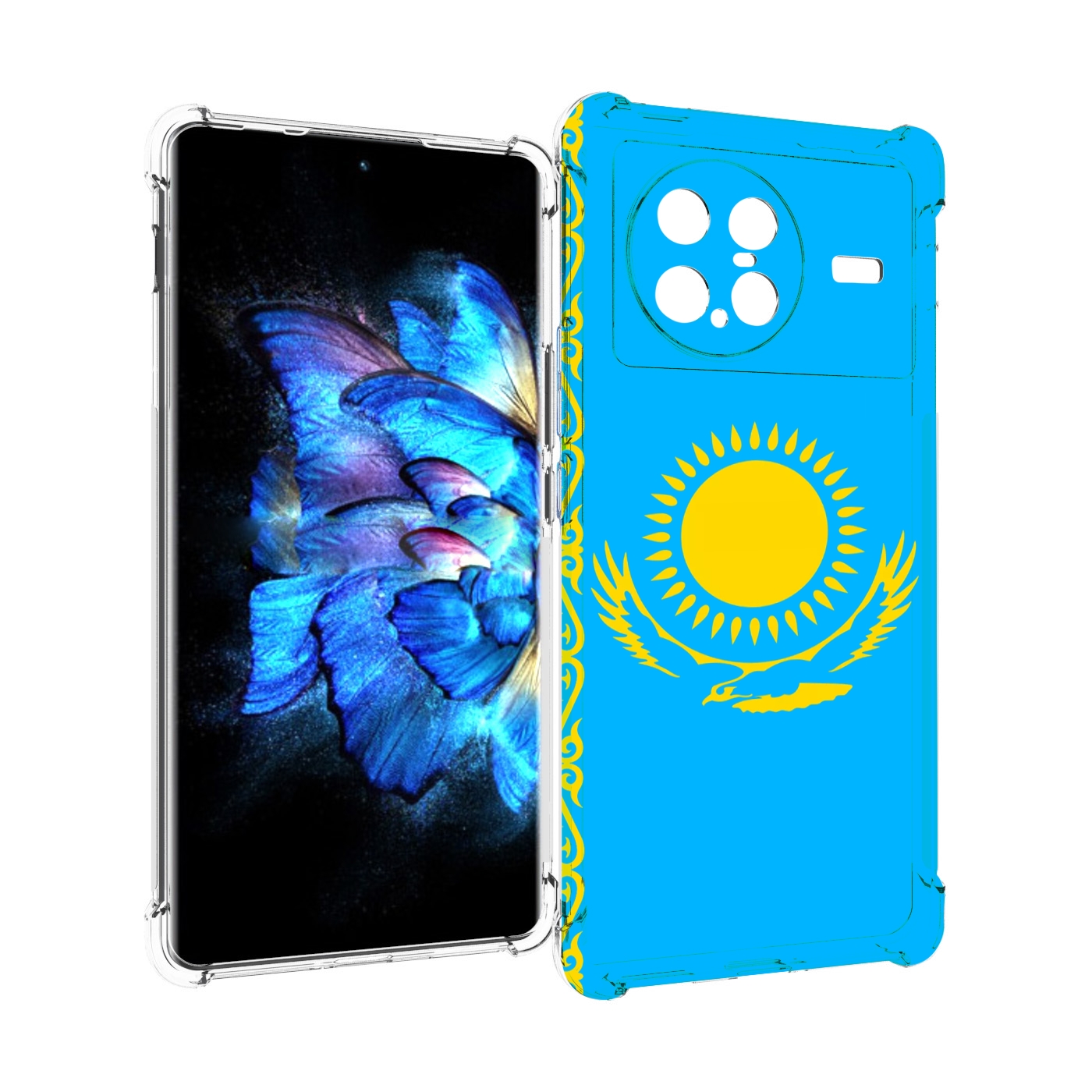 

Чехол MyPads флаг Казахстана-1 для Vivo X Note 5G, Прозрачный, Tocco