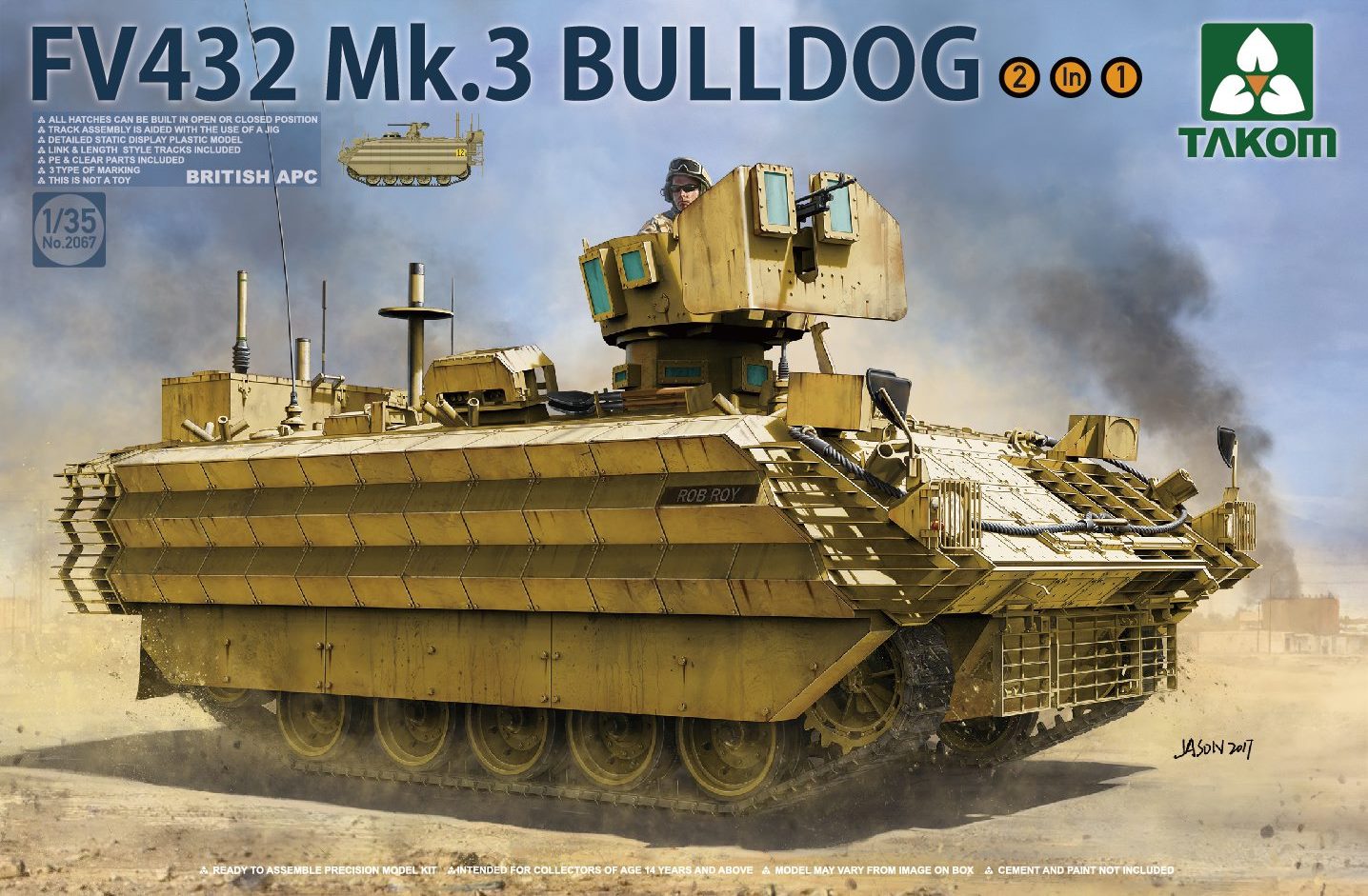 фото Сборная модель takom 1/35 британский бтр fv432 mk.3 bulldog 2067