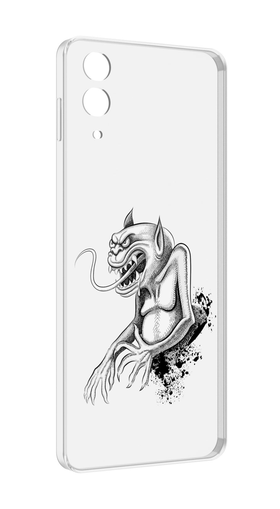 Чехол MyPads чорт для Samsung Galaxy Z Flip 4 (SM-F721)