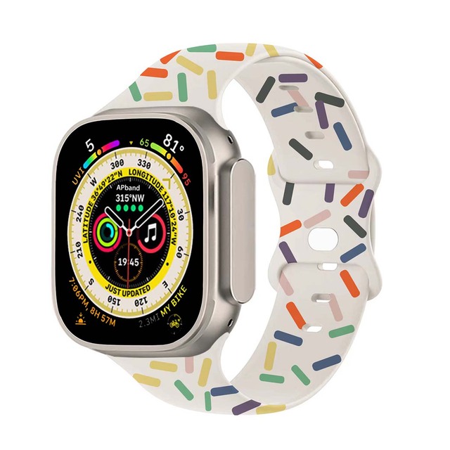 Силиконовый ремешок для Apple Watch Pride white 42444549mm 1431₽