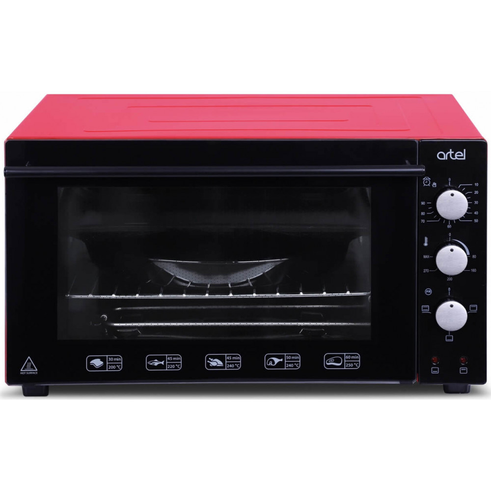 фото Мини-печь artel md 4218e red/black