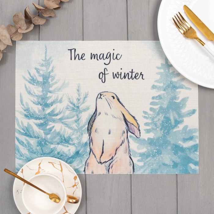 

Салфетка на стол "The magic of year", ПВХ, 40*29 см, Winter mood