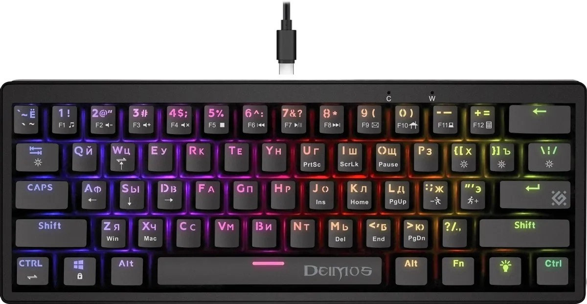 Клавиатура Defender Deimos GK-303,  USB, черный 45303