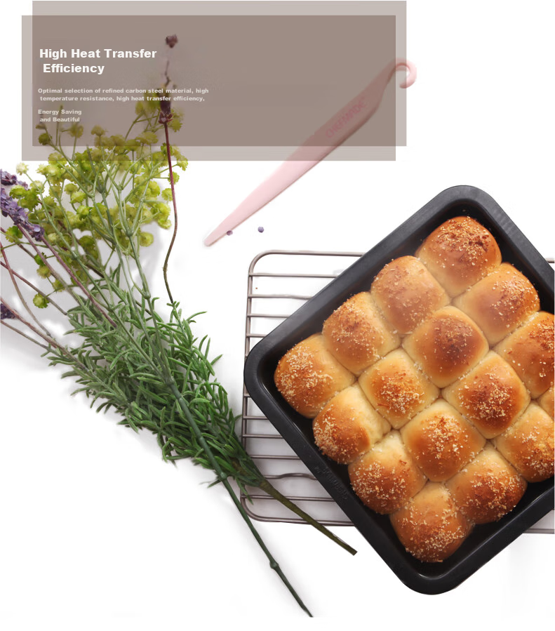 

Форма для выпечки из углеродистой стали 22,9х22,9х4,6см CHEF MADE 2102591, Черный