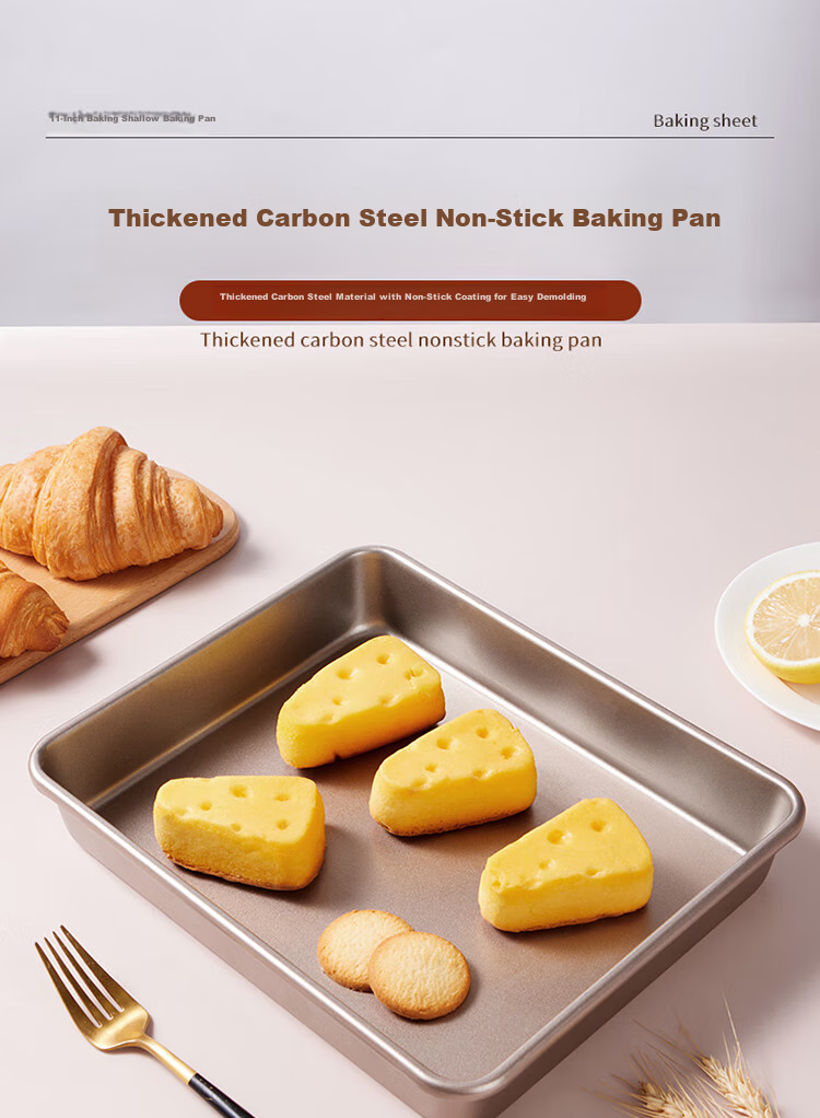 

Форма для выпечки с антипригарным покрытием 25х29х5см Baking 100078133416, Золотистый