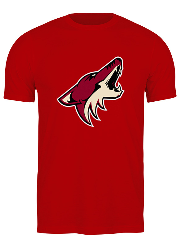 

Футболка мужская Printio arizona coyotes красная 2XL, Красный, arizona coyotes