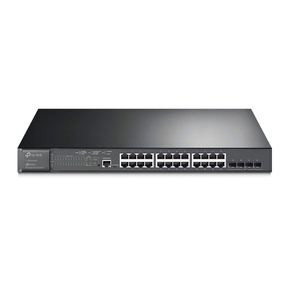 

Коммутатор TP-Link TL-SG3428MP TL-SG3428MP черный, TL-SG3428MP