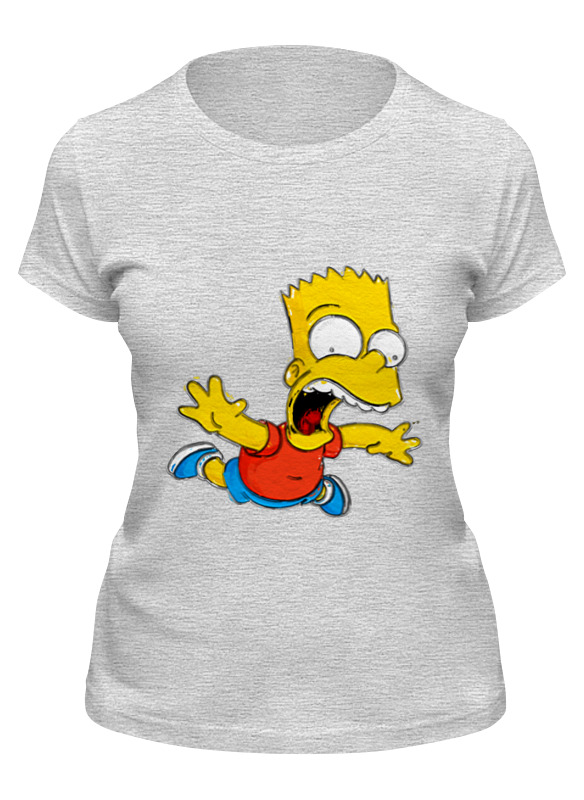 

Футболка женская Printio The simpsons серая 2XL, The simpsons