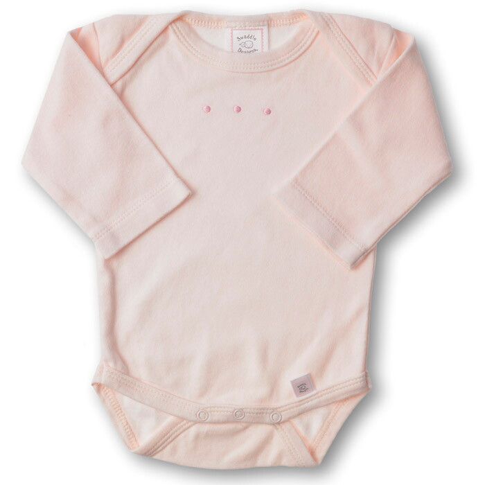 

Боди с длинным рукавом SwaddleDesigns Lt Pink w/PP Dots, р. 68, SD-215PP