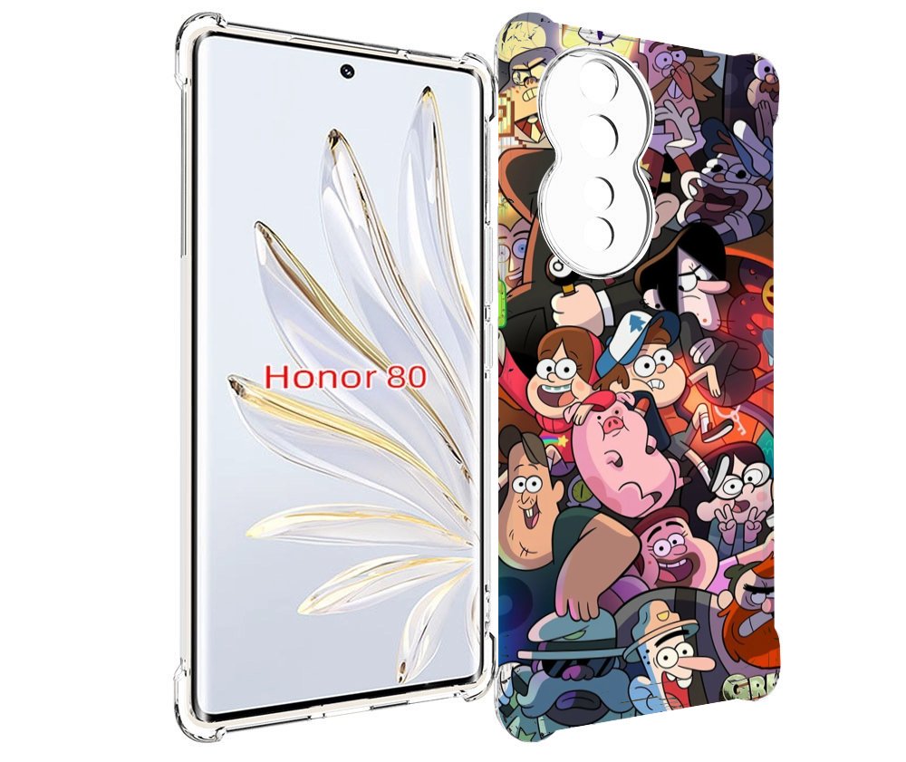 

Чехол MyPads гравити-фолз для Honor 80, Прозрачный, Tocco