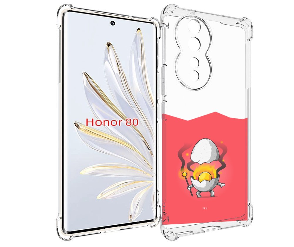 

Чехол MyPads горелое яйцо для Honor 80, Прозрачный, Tocco