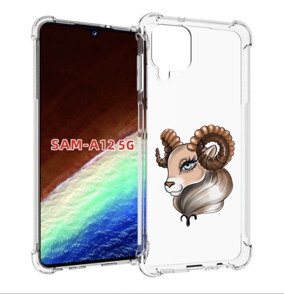

Чехол MyPads Барашка для Samsung Galaxy A12 (SM-A125F) 2020/21/A12 Nacho SM-A127F, Прозрачный, Tocco