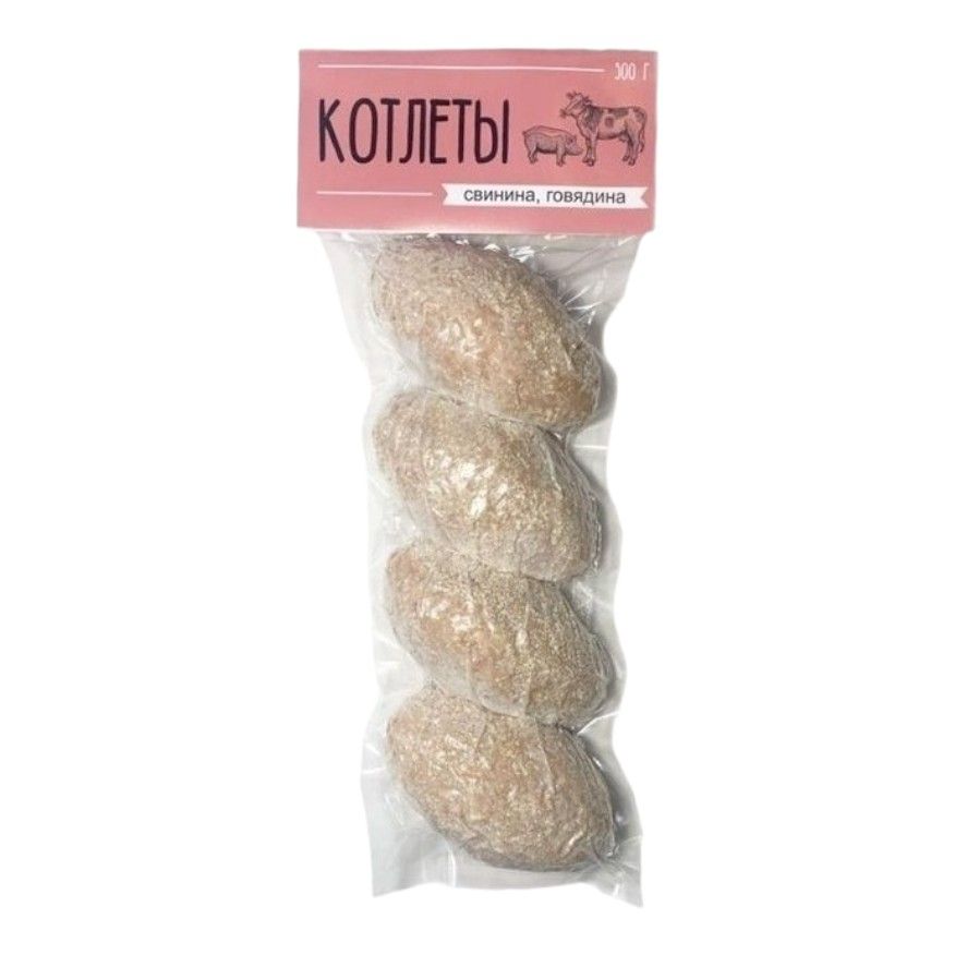 

Котлеты свино-говяжьи замороженные 500 г