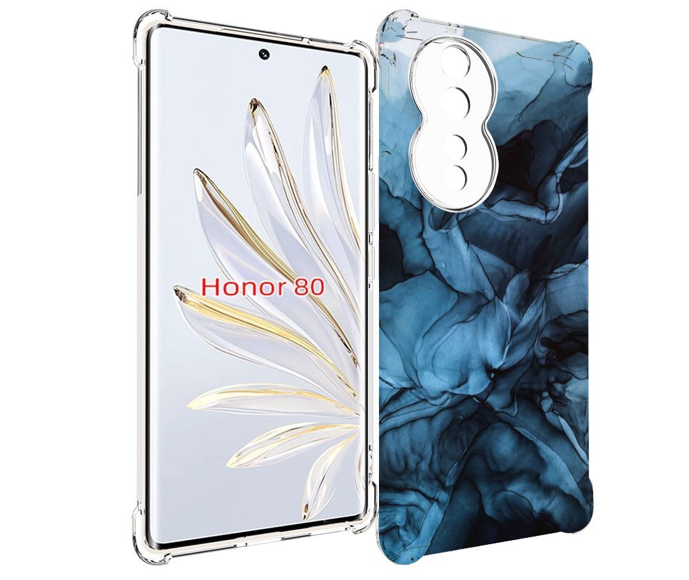 

Чехол MyPads голубой дымок для Honor 80, Прозрачный, Tocco