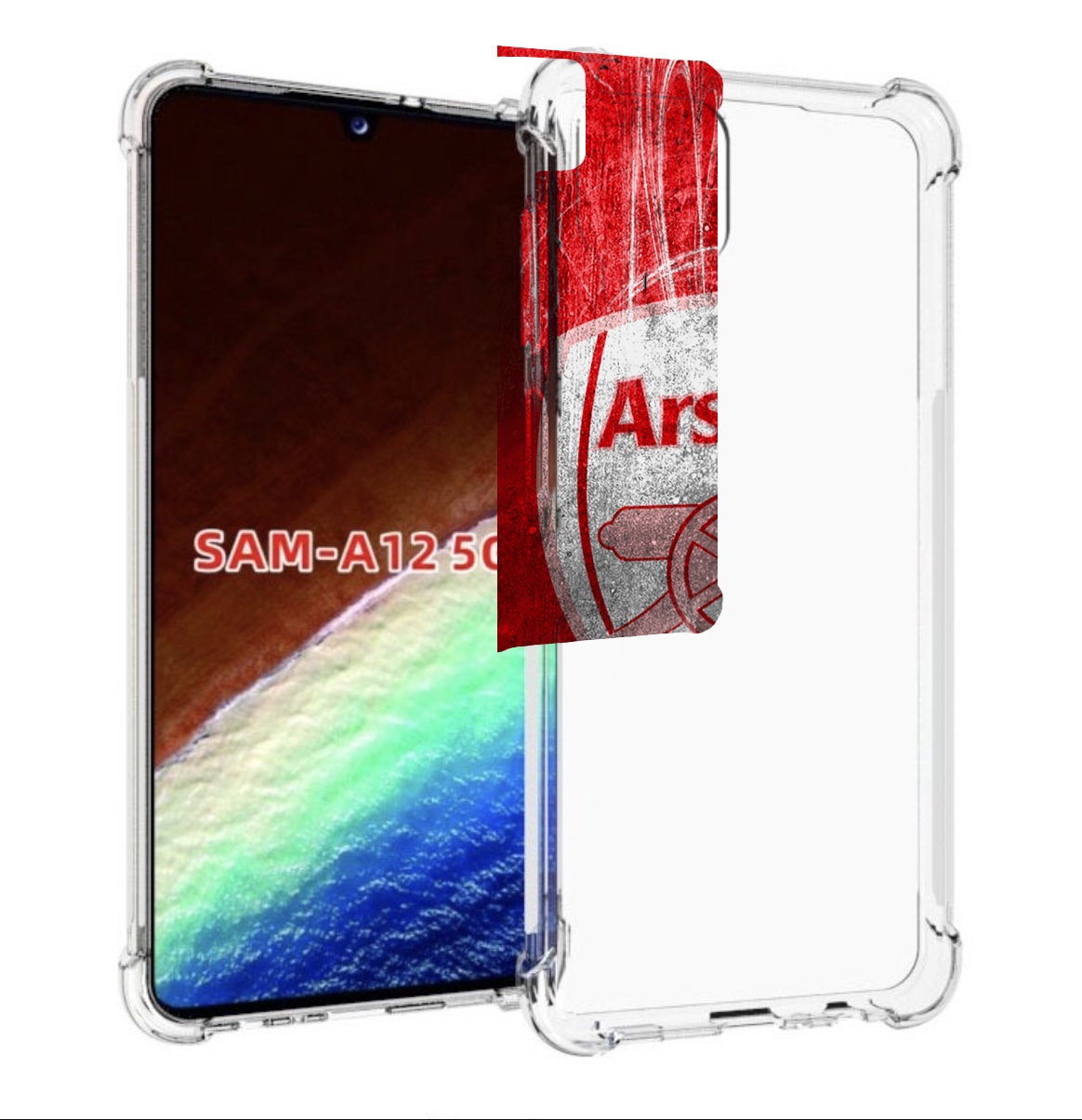 

Чехол MyPads Арсенал для Samsung Galaxy A12 (SM-A125F) 2020/21/A12 Nacho SM-A127F, Прозрачный, Tocco