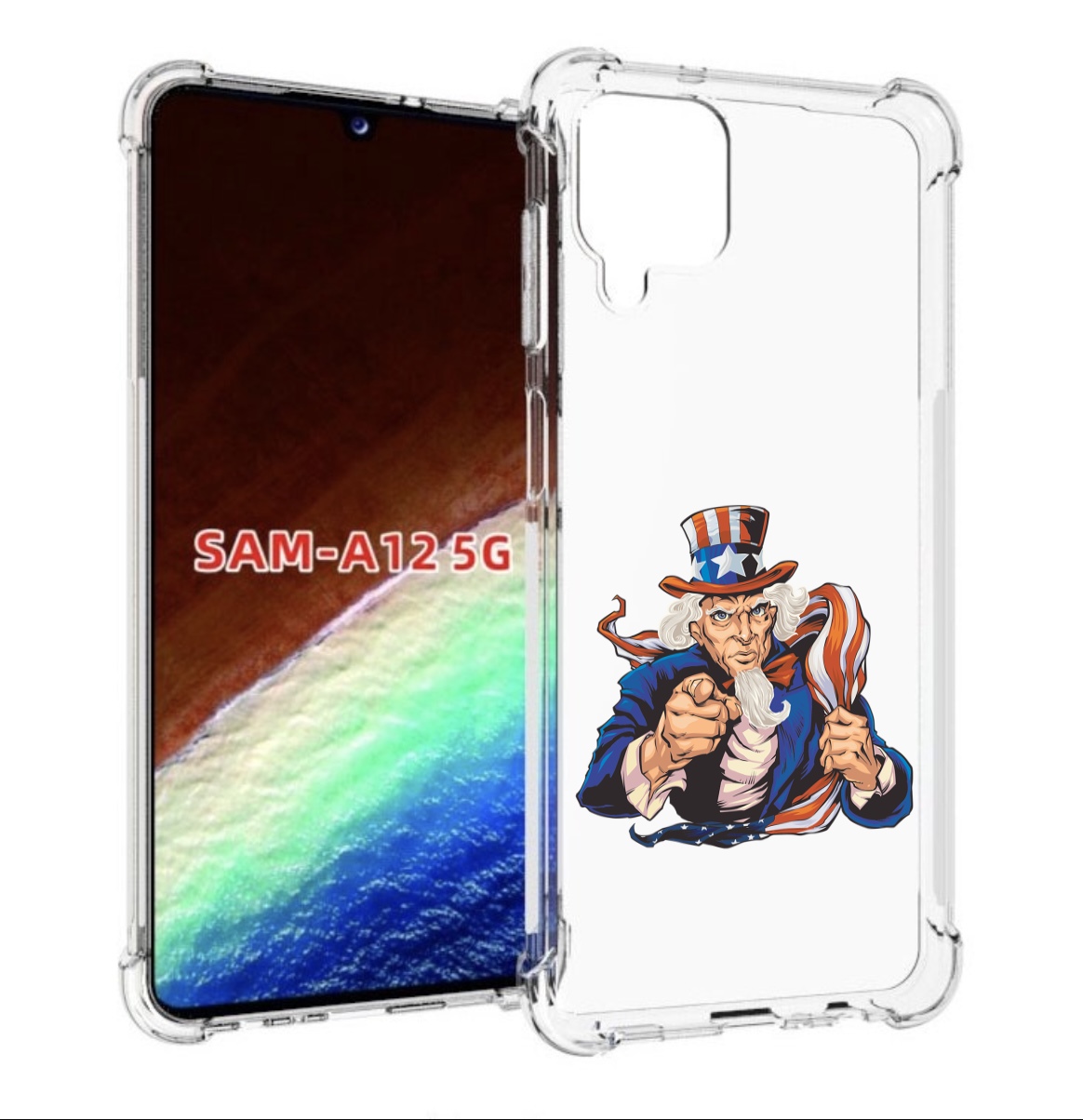 

Чехол MyPads Американский-дед для Samsung Galaxy A12 (SM-A125F) 2020/21/A12 Nacho SM-A127F, Прозрачный, Tocco