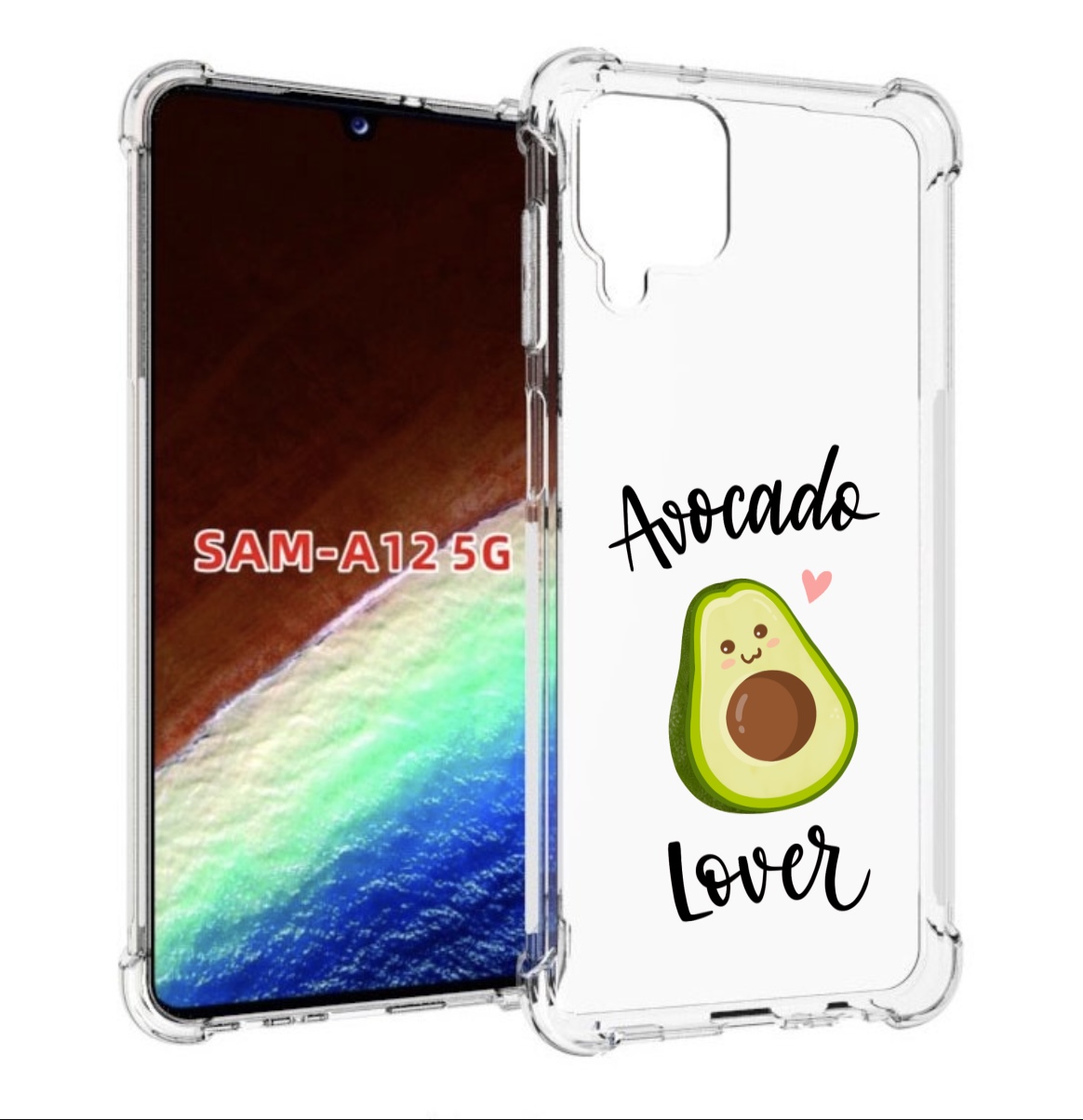 

Чехол MyPads Авокадо-любовь для Samsung Galaxy A12 (SM-A125F) 2020/21/A12 Nacho SM-A127F, Прозрачный, Tocco