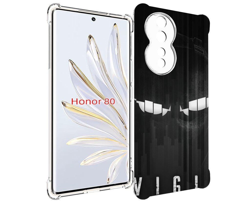 

Чехол MyPads глаза-в-ночи для Honor 80, Прозрачный, Tocco