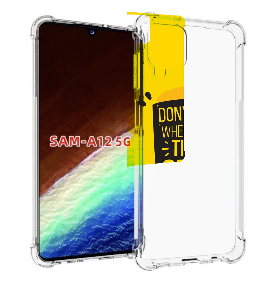 

Чехол MyPads yellow-done для Samsung Galaxy A12 (SM-A125F) 2020/21/A12 Nacho SM-A127F, Прозрачный, Tocco