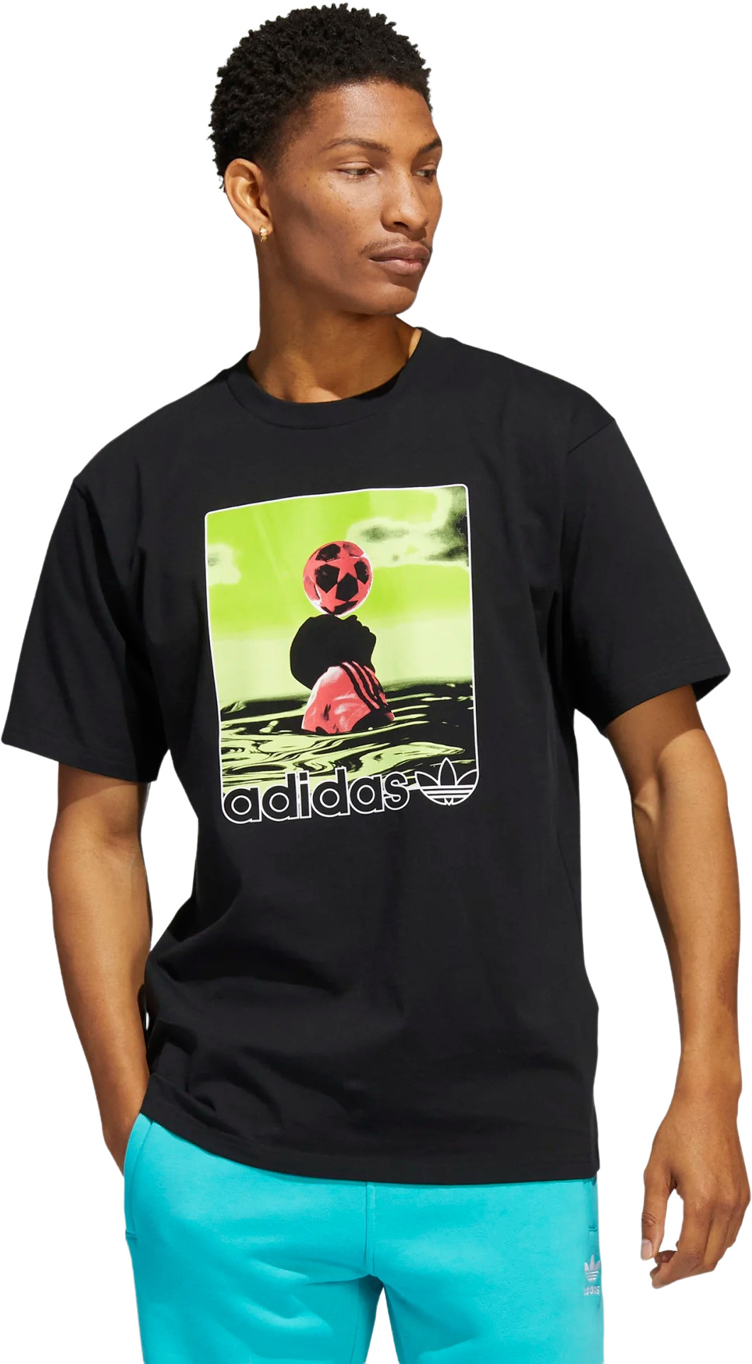

Футболка мужская Adidas HC2128 черная S, HC2128