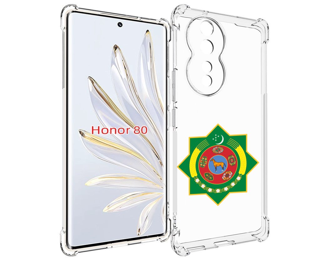 

Чехол MyPads герб-туркменистан для Honor 80, Прозрачный, Tocco