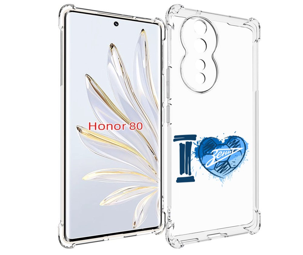 

Чехол MyPads ФК я люблю зенит для Honor 80, Прозрачный, Tocco