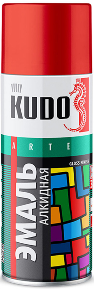 KUDO KU-1016 Эмаль аэрозольная алкидная темно-серая (0,52л) ремень женский ширина 2 3 см гладкий винт пряжка металл темно серый