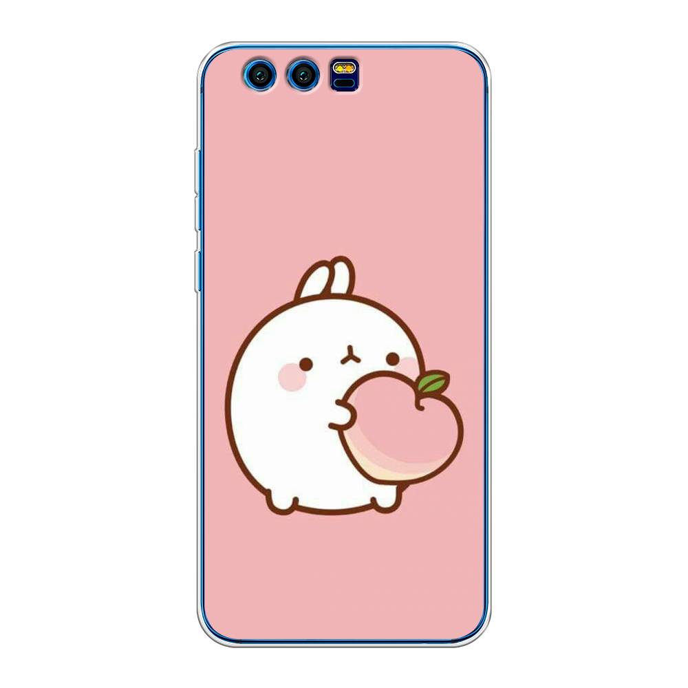 

Чехол Awog на Honor 9 "Кролик с персиком", Разноцветный, 62450-1