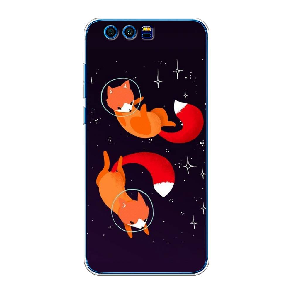 

Чехол Awog на Honor 9 "Лисы космонавты", Разноцветный, 62450-4