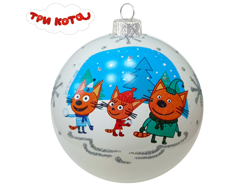 

Шар на ель Коломеев Котята на прогулке КУ-80-224273 8 см 1 шт. разноцветный, Котята на прогулке
