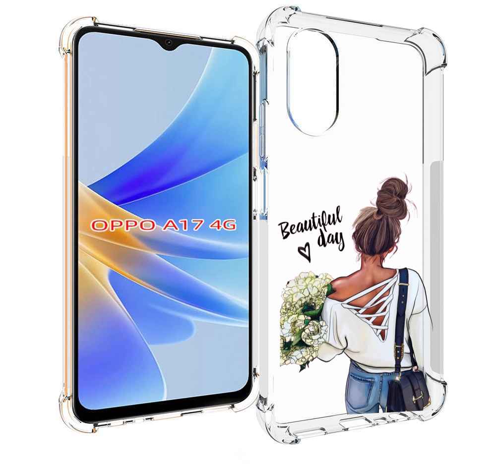 

Чехол MyPads Прекрасный-день для OPPO A17, Прозрачный, Tocco