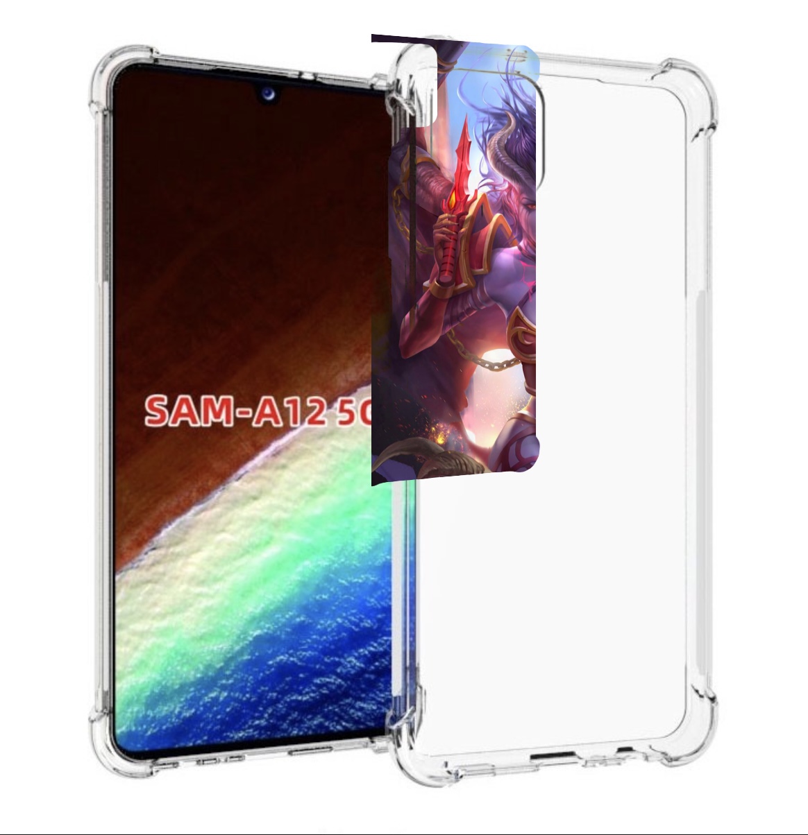 

Чехол MyPads queen of pain dota 2 для Samsung Galaxy A12 (SM-A125F) 2020/21, Прозрачный, Tocco