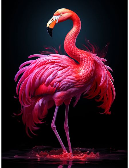 

Алмазная мозаика на подрамнике Фламинго, 50x40 см, 48 цветов, 68916, ПРА-589