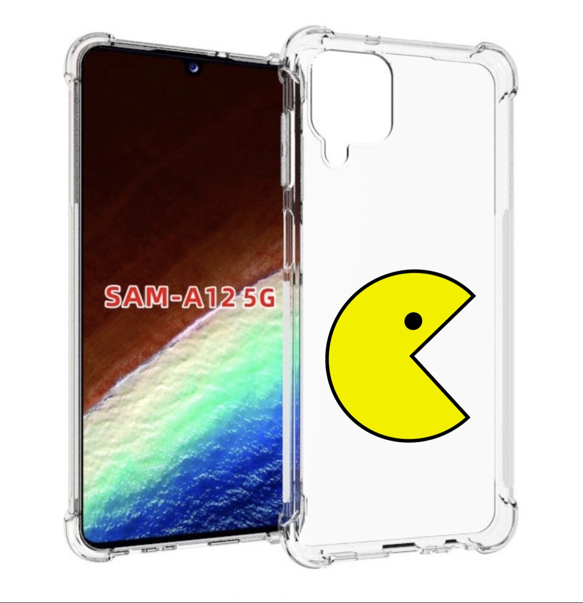 

Чехол MyPads pacman для Samsung Galaxy A12 (SM-A125F) 2020/21/A12 Nacho SM-A127F, Прозрачный, Tocco