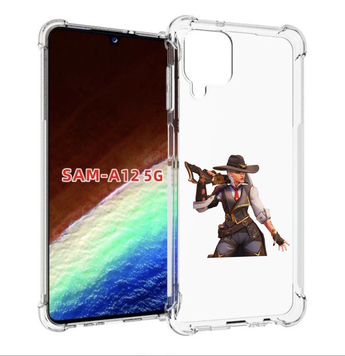 

Чехол MyPads overwatch для Samsung Galaxy A12 (SM-A125F) 2020/21/A12 Nacho SM-A127F, Прозрачный, Tocco