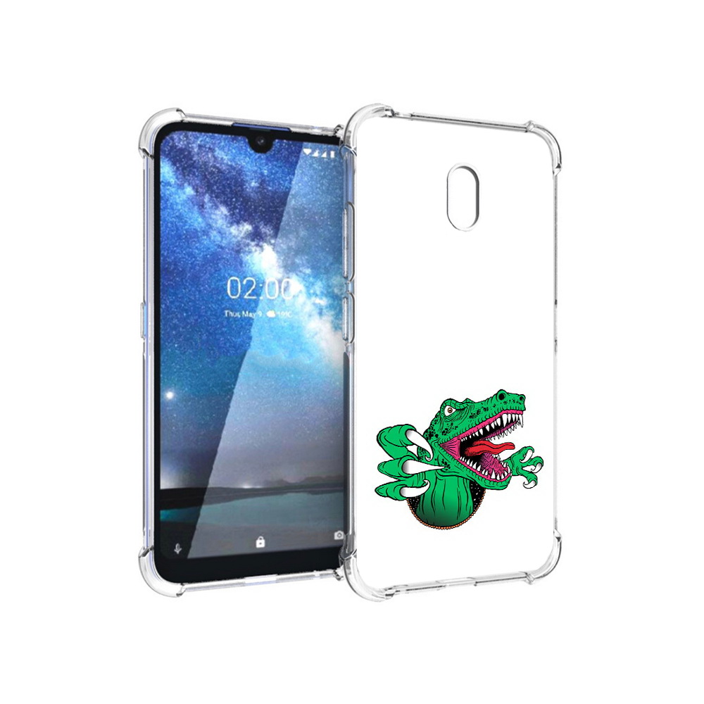 

Чехол MyPads Tocco для Nokia 2.2 крокодил (PT134721.103.417), Прозрачный, Tocco