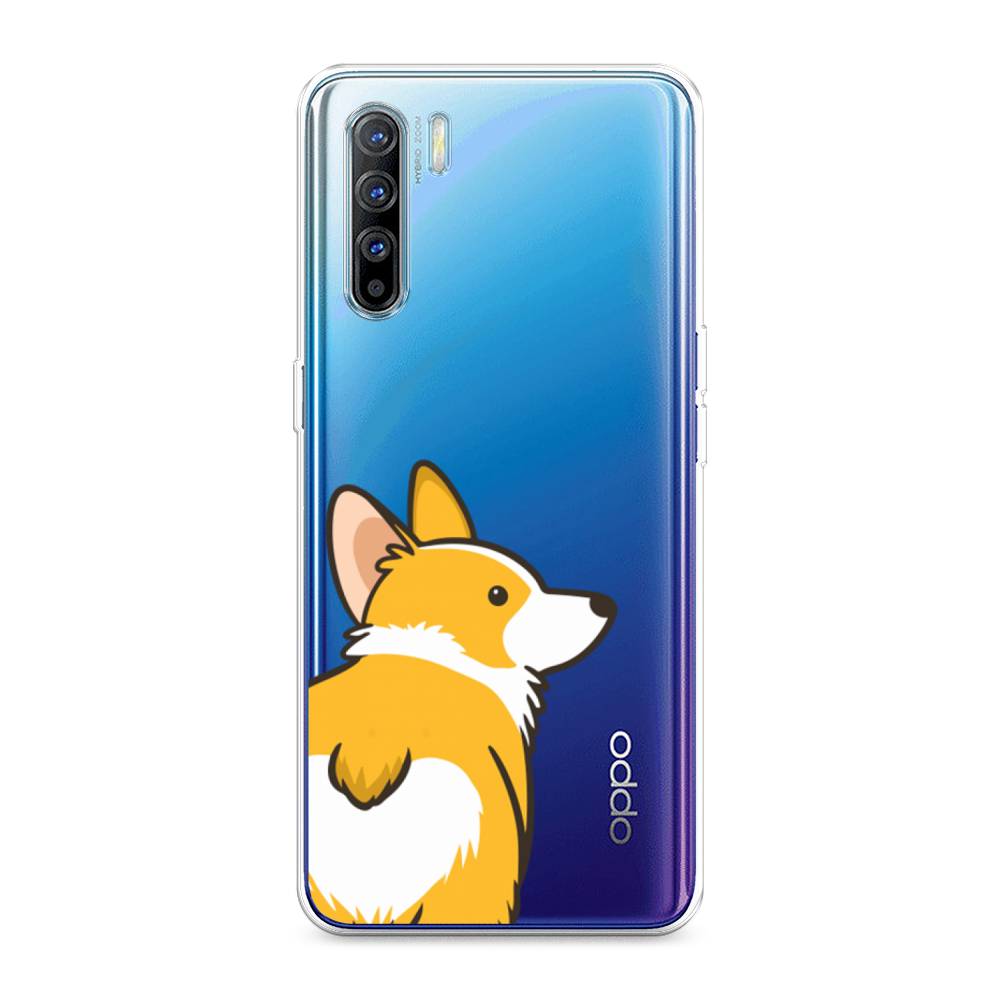 фото Силиконовый чехол "корги следуй за мной" на oppo reno 3 awog