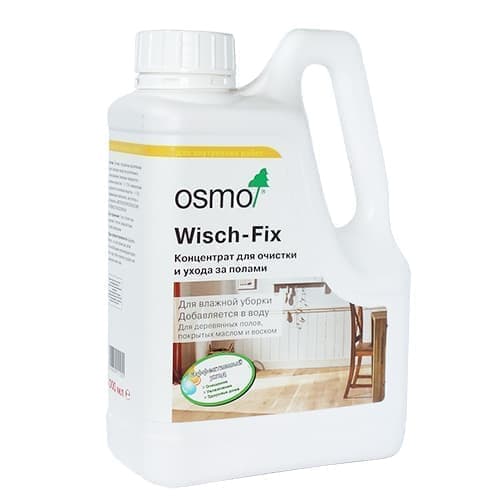 Osmo Концентрат для очистки и ухода за полами Wisch-Fix (1 л 8016 Бесцветное ) средство для очистки и ухода за ламинатом и пробкой glutoclean