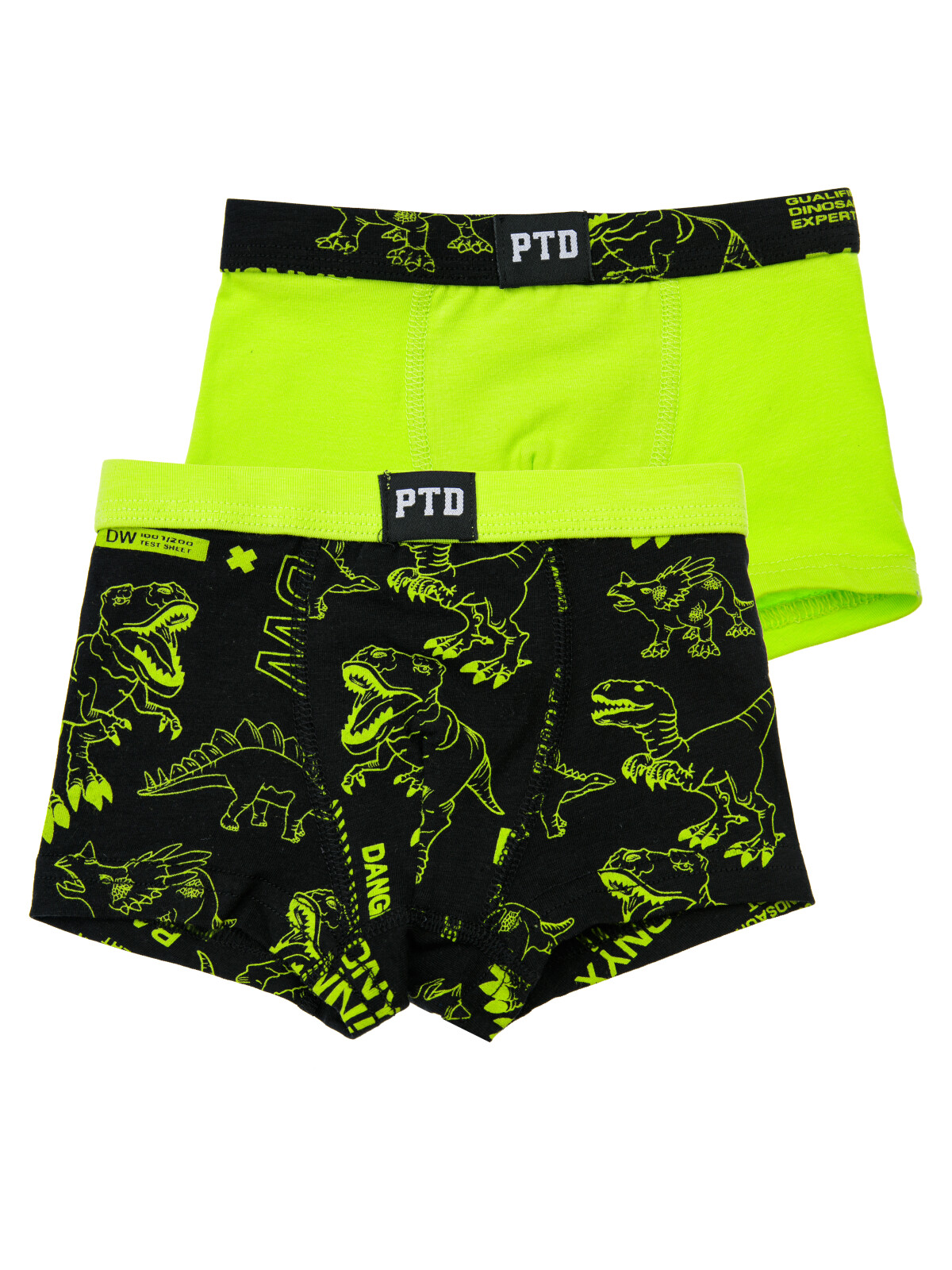 Трусы для мальчиков PlayToday - боксеры, 2 шт в комплекте, светло-зеленый,черный, 110-116 мужские трусы боксеры с широким поясом в светло графитовом е